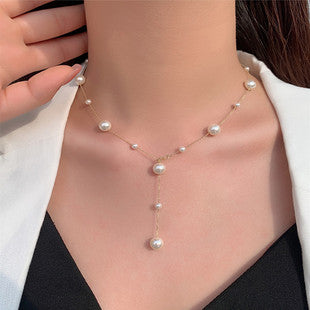 Original new style S925 silver ring for women, simple and luxurious diamond-shaped pearl finger ring DIY accessories.