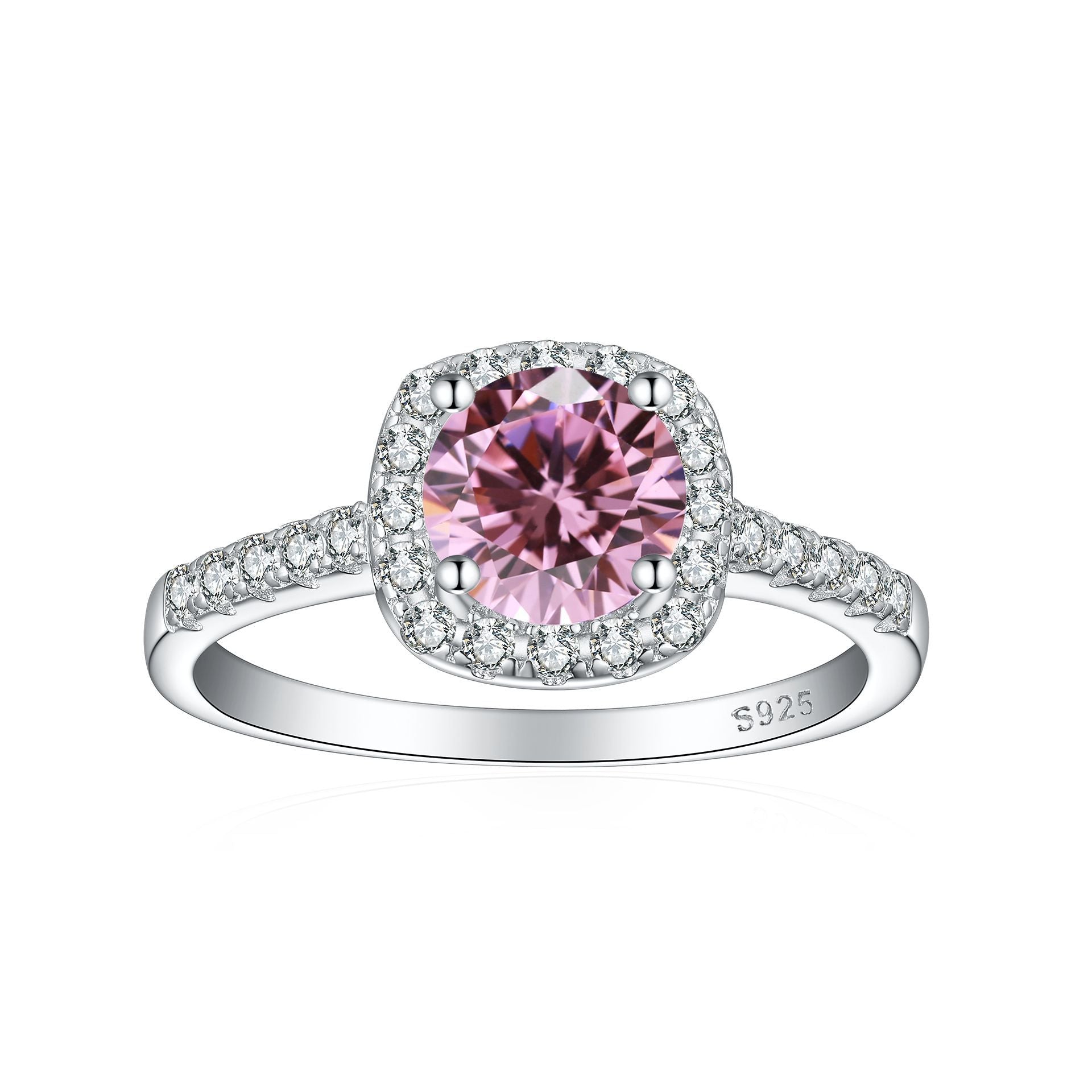 Inlaid opal emerald ruby garnet topaz crystal color gemstone S925 pure silver ring for women