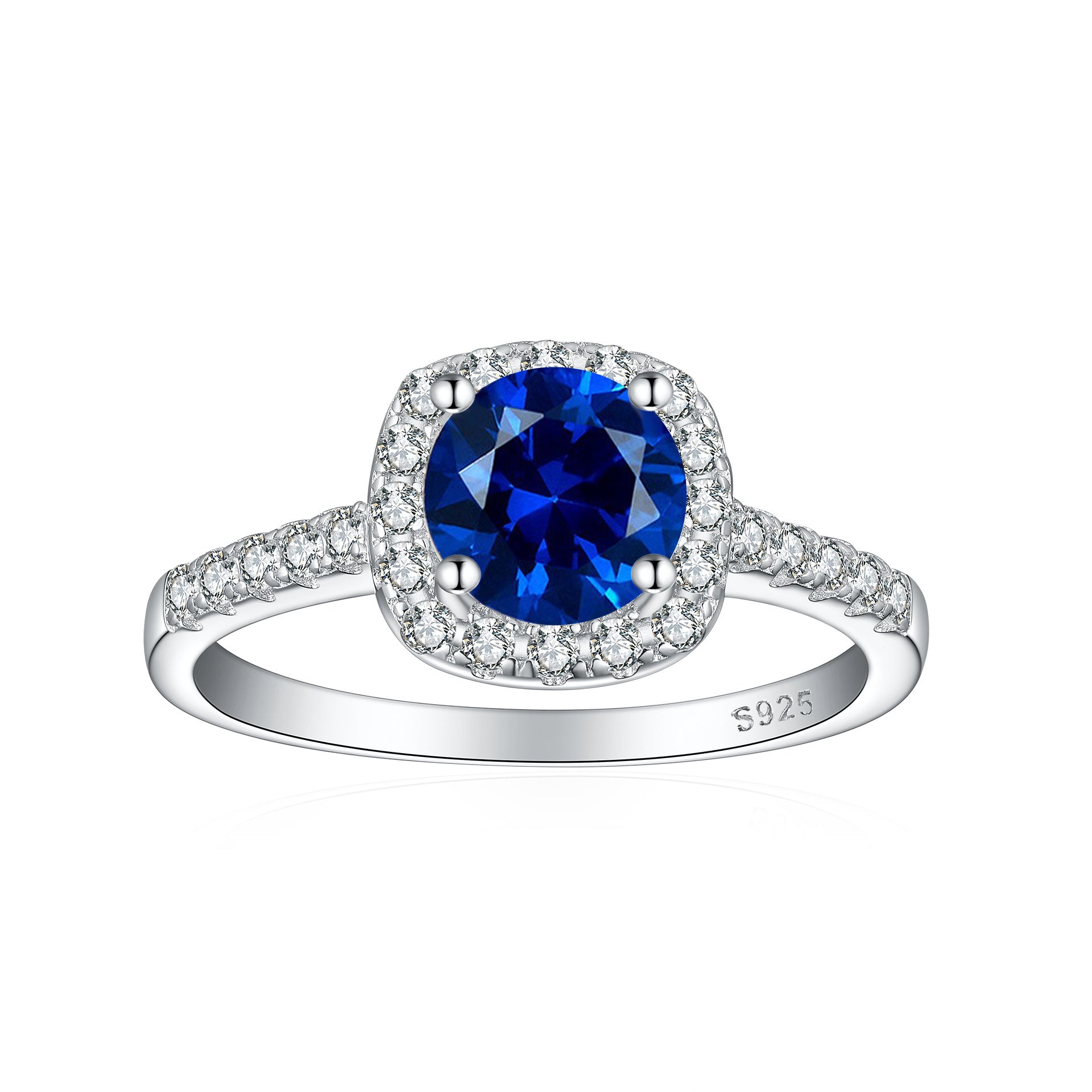 Inlaid opal emerald ruby garnet topaz crystal color gemstone S925 pure silver ring for women