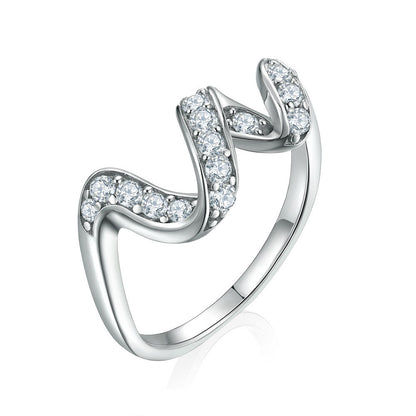 Cross-border European and American S925 sterling silver jewelry set high-end four-piece set Cartier-style ring stud earrings European and American necklace bracelet