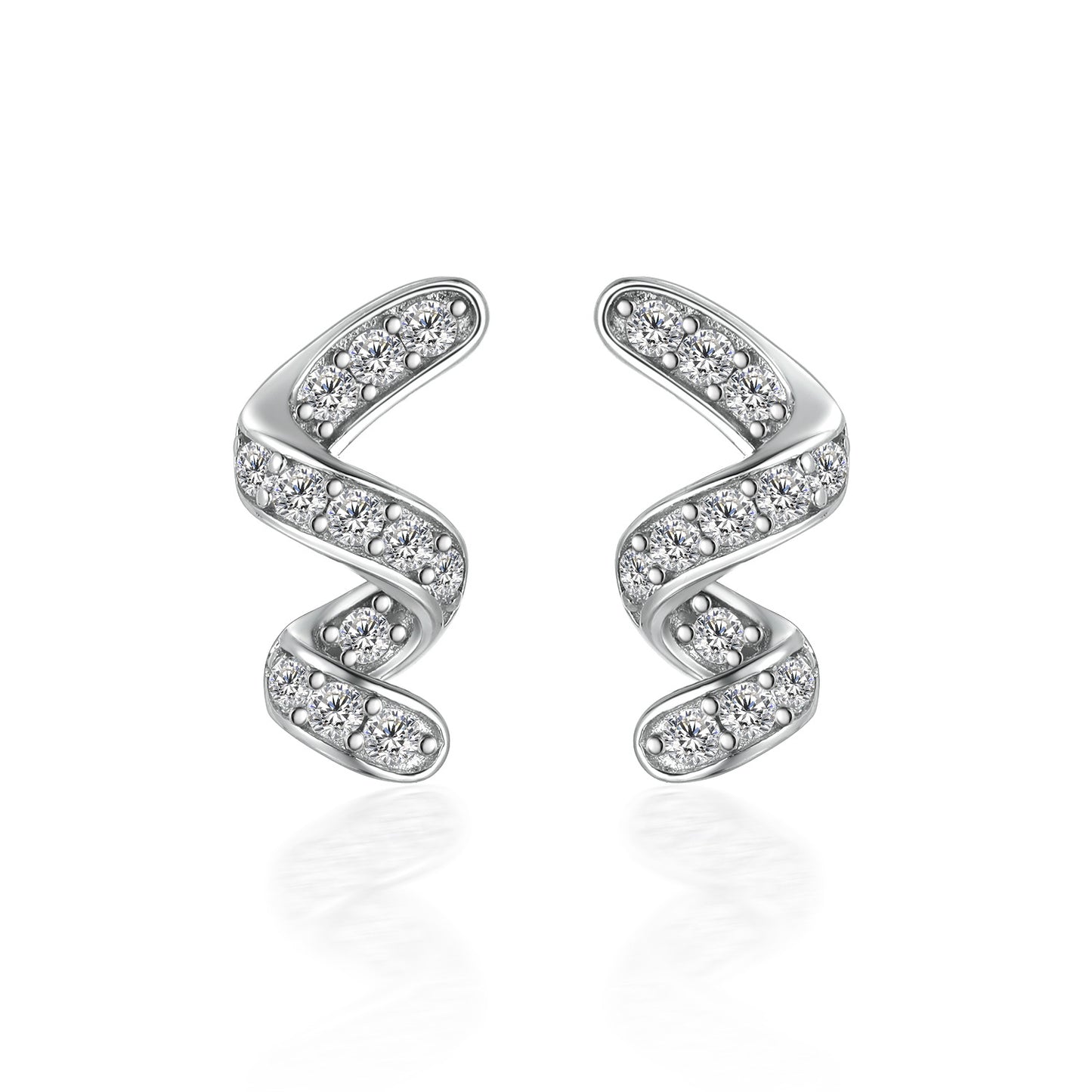 Cross-border European and American S925 sterling silver jewelry set high-end four-piece set Cartier-style ring stud earrings European and American necklace bracelet